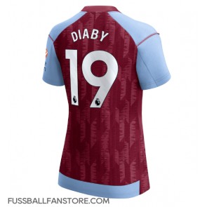 Aston Villa Moussa Diaby #19 Replik Heimtrikot Damen 2023-24 Kurzarm